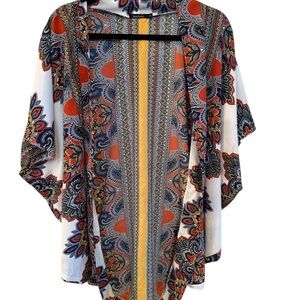 Boohoo Multicolor Patterned Kimono